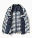 TAGLIATORE × Brilla per il gusto / 別注 VESUVIO LIGHT ブルーチェック 2ボタン ジャケット