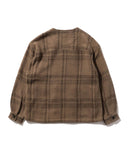 BEAMS LIGHTS / エクストラウーブン ノーカラー ジップ ブルゾン