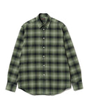 BERNARDO GIUSTI × BEAMS F/ 別注 オンブレチェック レギュラーカラーシャツ