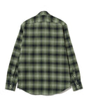 BERNARDO GIUSTI × BEAMS F/ 別注 オンブレチェック レギュラーカラーシャツ