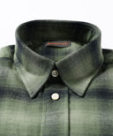 BERNARDO GIUSTI × BEAMS F/ 別注 オンブレチェック レギュラーカラーシャツ