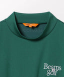BEAMS GOLF / バックフラワー モックネック シャツ