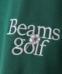 BEAMS GOLF / バックフラワー モックネック シャツ