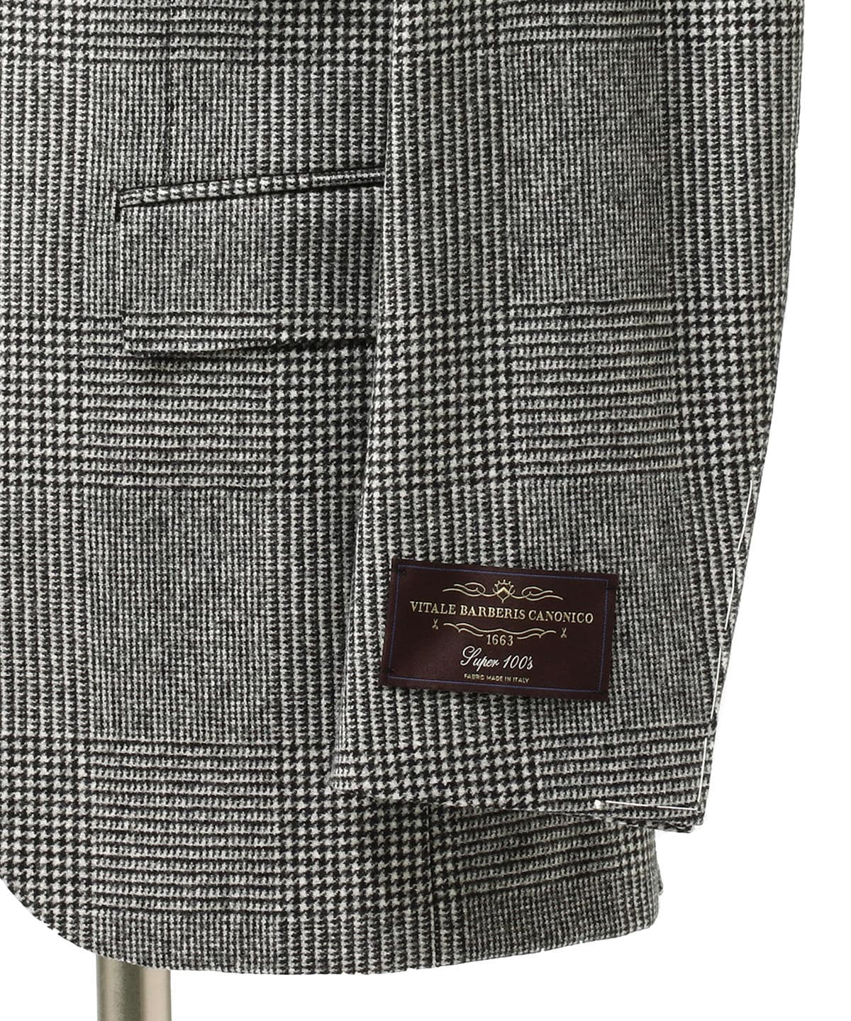 BEAMS F / V.B.CANONICO グレンプレイド 3ボタンスーツ / 44 / MULTI