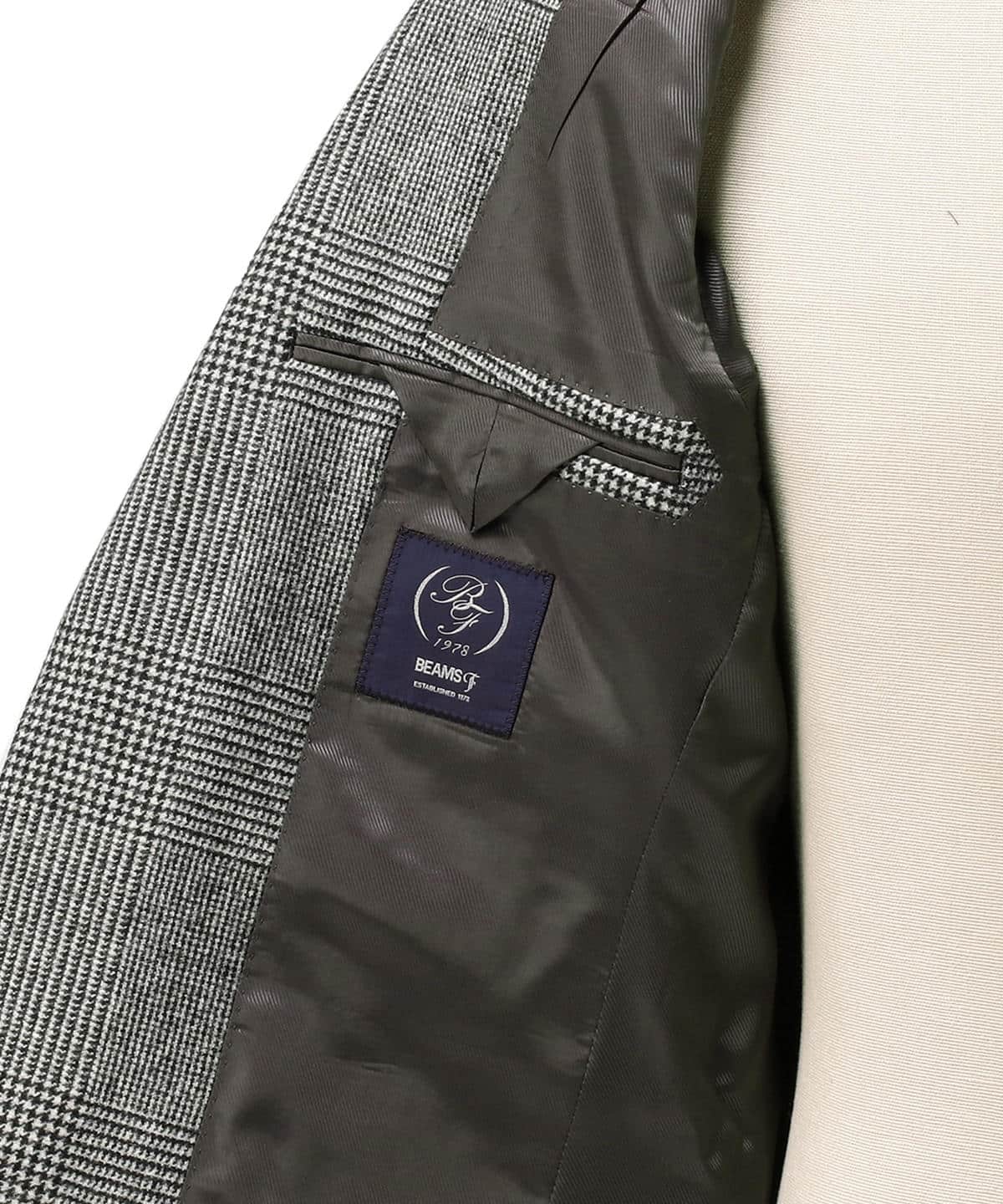 BEAMS F / V.B.CANONICO グレンプレイド 3ボタンスーツ / 44 / MULTI