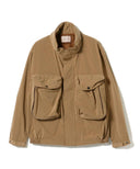 BEAMS LIGHTS / 割繊タフタ ビッグポケット ミリタリーブルゾン