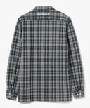 BEAMS GOLF / チェック ジャカード フルボタン ポロシャツ