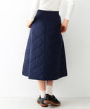 BEAMS BOY / リバーシブル 中綿キルト フレア