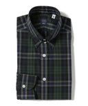 BEAMS F / タータンチェック タブカラーシャツ