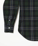 BEAMS F / タータンチェック タブカラーシャツ