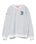 GOLF ORANGE / ストライプ クルーネック プルオーバー