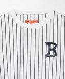 GOLF ORANGE / ストライプ クルーネック プルオーバー