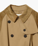 Ray BEAMS / コーデュロイ キリカエ トレンチ コート