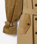 Ray BEAMS / コーデュロイ キリカエ トレンチ コート