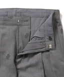 BEAMS LIGHTS / エンブロイダリー 1プリーツ パンツ