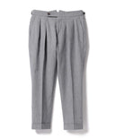 BERWICH / SCOTCH コットンウールメランジ 2プリーツパンツ