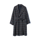 URU / チェック ロングコート