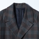 URU / チェック ロングコート