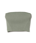 Demi-Luxe BEAMS / リブ ニット ビスチェ