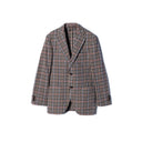 LARDINI / 3ボタン ガンクラブチェック ジャケット