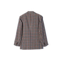LARDINI / 3ボタン ガンクラブチェック ジャケット