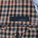 LARDINI / 3ボタン ガンクラブチェック ジャケット