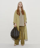 Ray BEAMS / カット プリーツ プリント パンツ