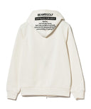 BEAMS GOLF / メッセージフード 裏毛 フルジップ パーカー