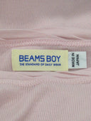 BEAMS BOY / リブ クルー 3/4 カットソー