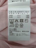 BEAMS BOY / リブ クルー 3/4 カットソー