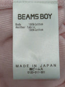 BEAMS BOY / リブ クルー 3/4 カットソー