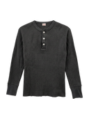 Healthknit / Heavy waffle Henley Neck T-shirt
