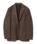 BEAMS F / ウールシルク ハウンドトゥース 3ボタン ジャケット