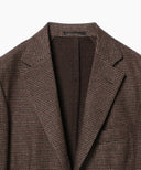 BEAMS F / ウールシルク ハウンドトゥース 3ボタン ジャケット