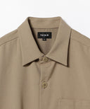 TA CA SI / ウールコットンツイル ロングシャツ