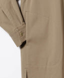 TA CA SI / ウールコットンツイル ロングシャツ