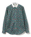 International Gallery BEAMS / カスタムスリム フラワー クレリック タブカラーシャツ