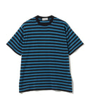 JOHN SMEDLEY × BEAMS F  / 別注 30ゲージ コットン ボーダー クルーネックニット