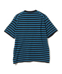 JOHN SMEDLEY × BEAMS F  / 別注 30ゲージ コットン ボーダー クルーネックニット