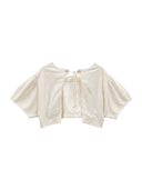 BEAMS BOY / バックトゥフロント コットン ボレロ ショートスリーブ