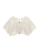 BEAMS BOY / バックトゥフロント コットン ボレロ ショートスリーブ