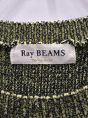 Ray BEAMS / メランジ ショルダー ジップ ニット