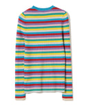 maturely / Rib Multi Lame Boder Knit