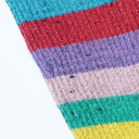 maturely / Rib Multi Lame Boder Knit
