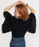 BEAMS JAPAN / ドロワーズ 6分袖 ブラウス