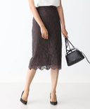 Demi-Luxe BEAMS / コードレース タイトスカート