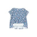 sacai luck / リブ付き 総柄 ブラウス