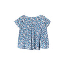 sacai luck / リブ付き 総柄 ブラウス