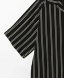 TA CA SI / STRIPE オープンカラーシャツ