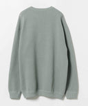 crepuscule / Moss Stitch Long Sleeve Crew